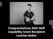 2021 QDSA HDR Grant Recipient Lachlan Noller