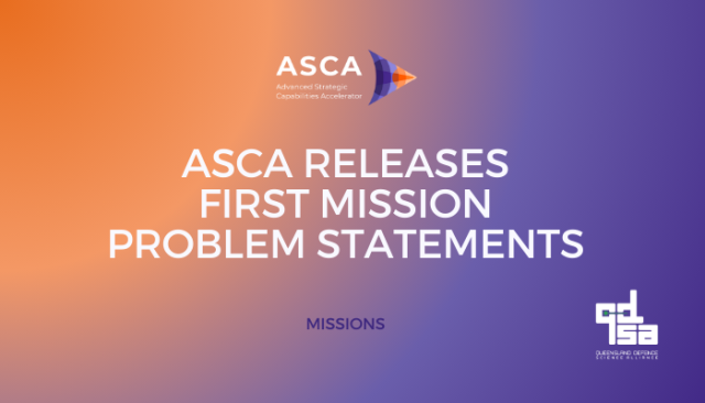 ASCA Releases first mission problem statements